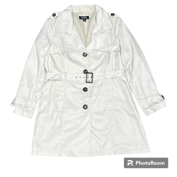 NWT!‎ Women's COFFEESHOP Khaki Trench Coat/Jacket- Size XXL - Picture 4 of 16